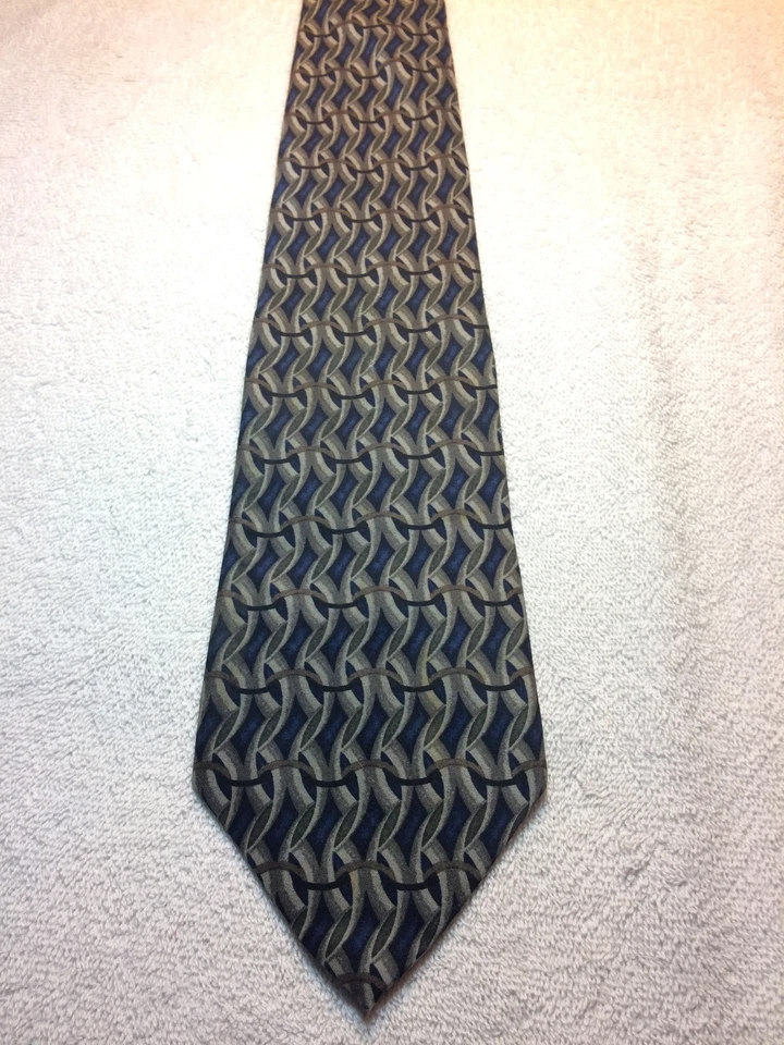 CORBATA HOMBRE GEOFFREY BEENE 3,75 X 59 AZUL CON GRIS Foto 3 de 4