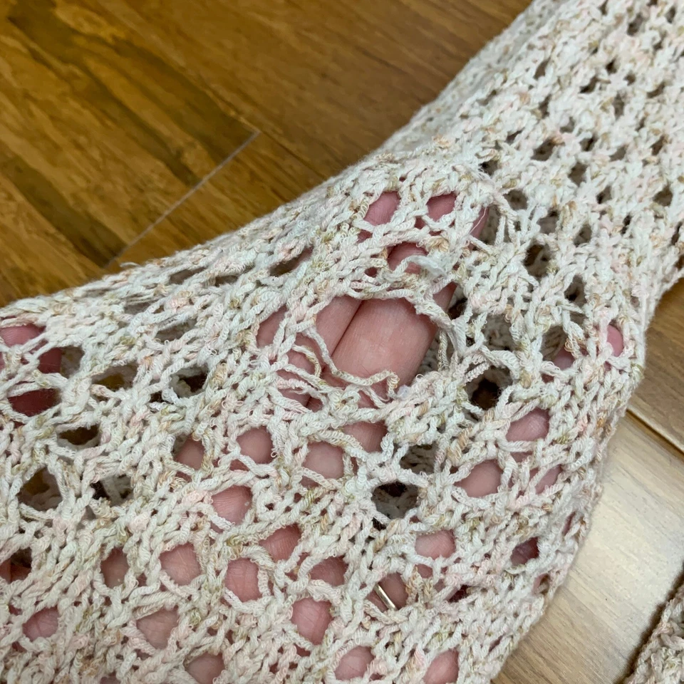 Suéter tejido Staring at Stars para mujer pequeño tejido abierto ligero manga larga Foto 3 de 4