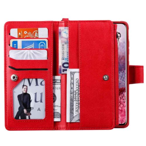 For Samsung S23 S22 S21 S20 S10 S9 Magnetic Detachable Wallet Leather Case Cover - Picture 45 of 49