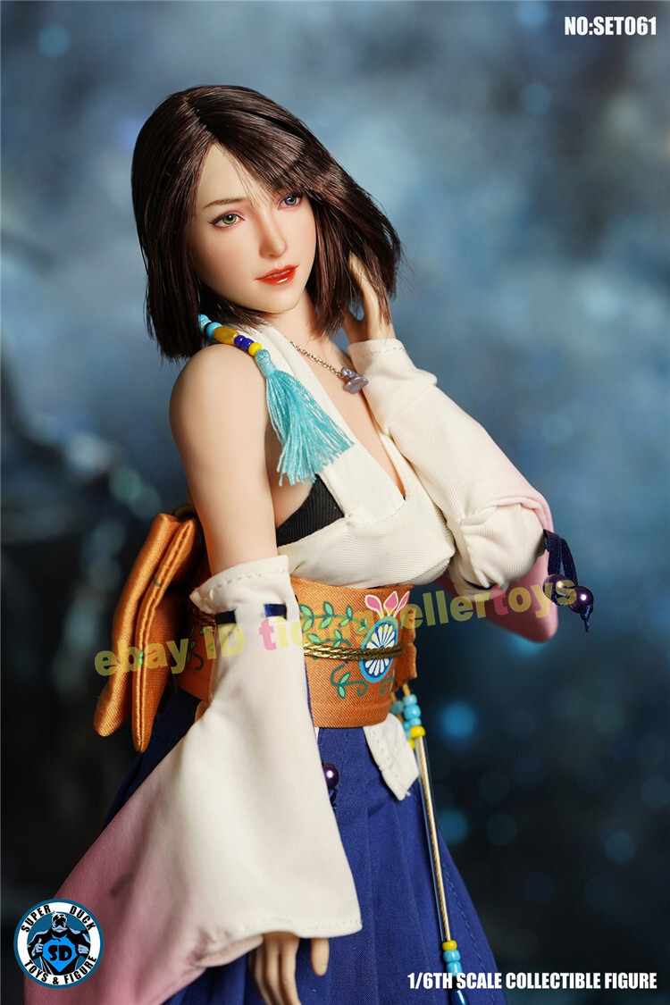 SUPER DUCK Yuna FF7 Clothes Set Space girl Seamless For 1/6