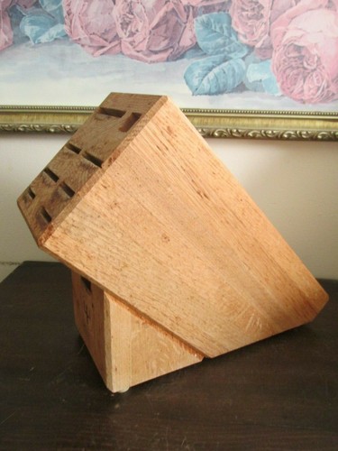Wusthof 9 Slot Knife Storage Block Wood - Picture 2 of 6