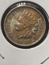 1907 Indian Head Cent - AU-Unc Details - As Shown! (#0853)