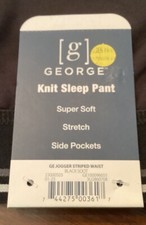 George Knit Sleep Pant Super Soft Stretch Side Pockets MN SZ 2XL 44-46 NWT OLIVE