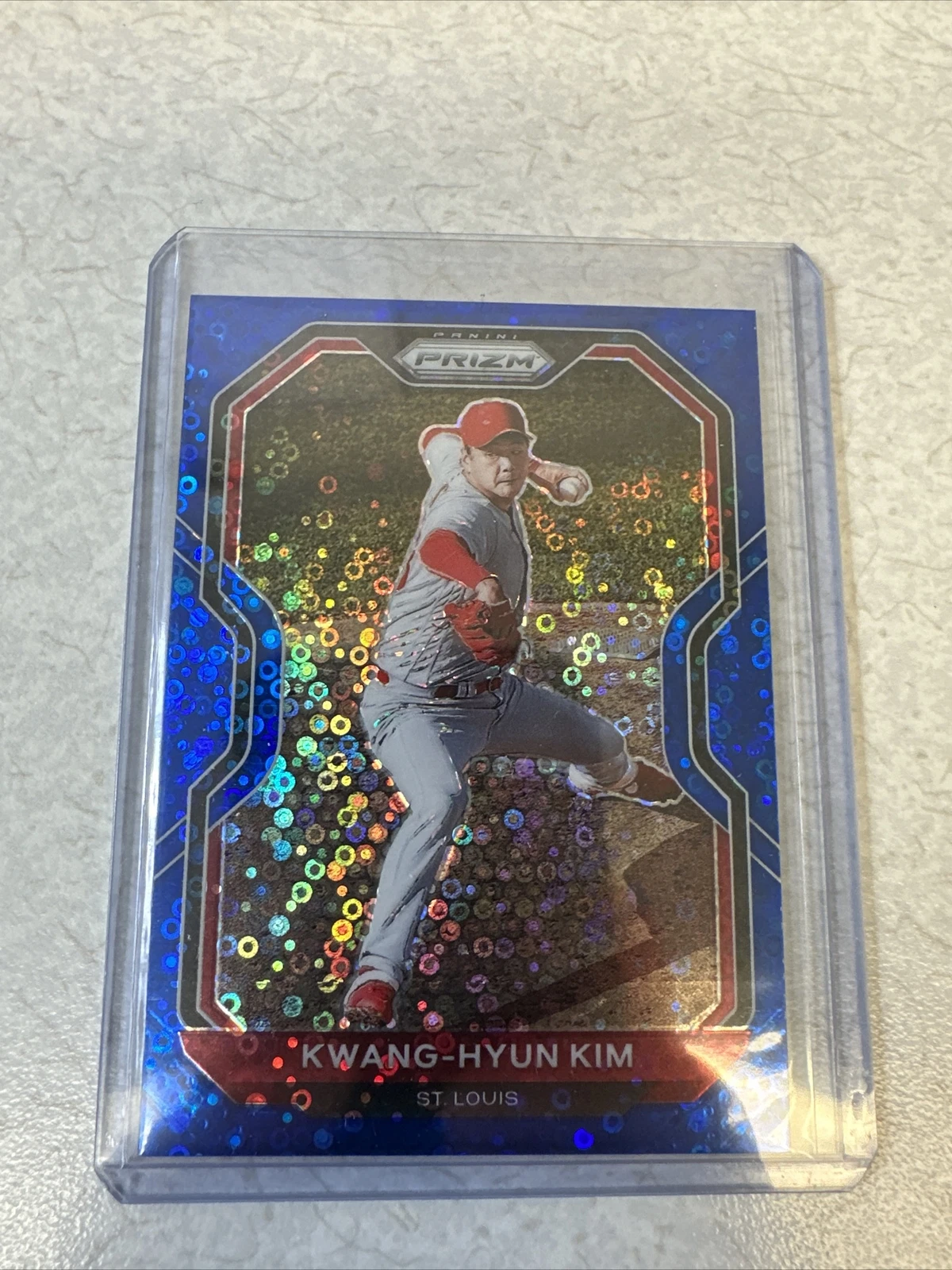 2021 Prizm Kwang-Hyun Kim Blue Disco Prizm #’d 134/199