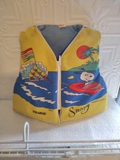 Vintage Snoopy 1965 Stearns Lifejacket Youth 50-90lbs SBV-3122 USA Rare