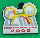 Disney's Contemporary Resort 2000 WDW Cast Members Disney Pin On Card — photo 1