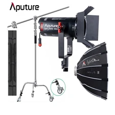 Aputure LS 60d LED Video Light,60W 5600k Daylight + Light Dome Mini III +C Stand
