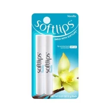 Softlips Lip Protectant Balm Sunscreen Spf 20 Vanilla Twin Pack