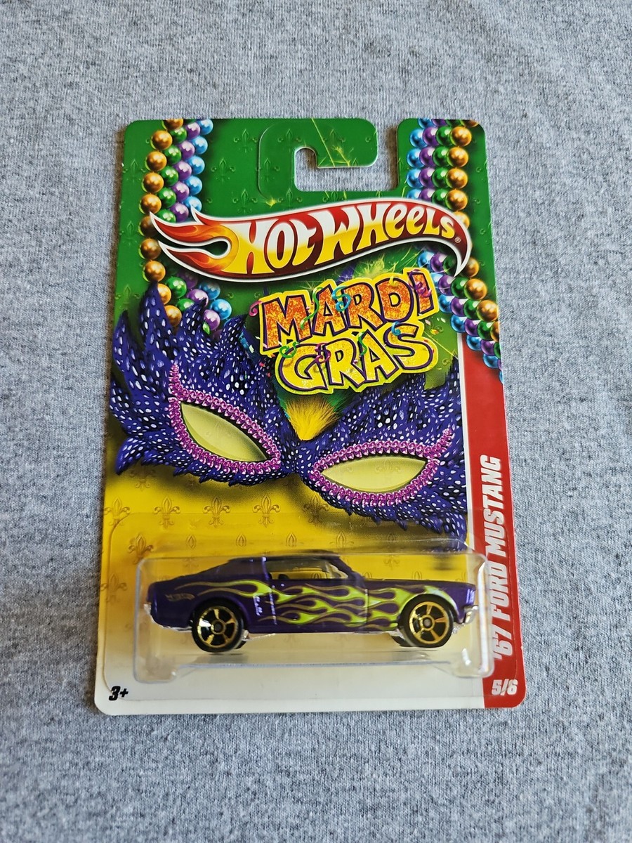 2011 Hot Wheels Mardi Gras '67 FORD MUSTANG Purple 5/6 LITTLE BEND
