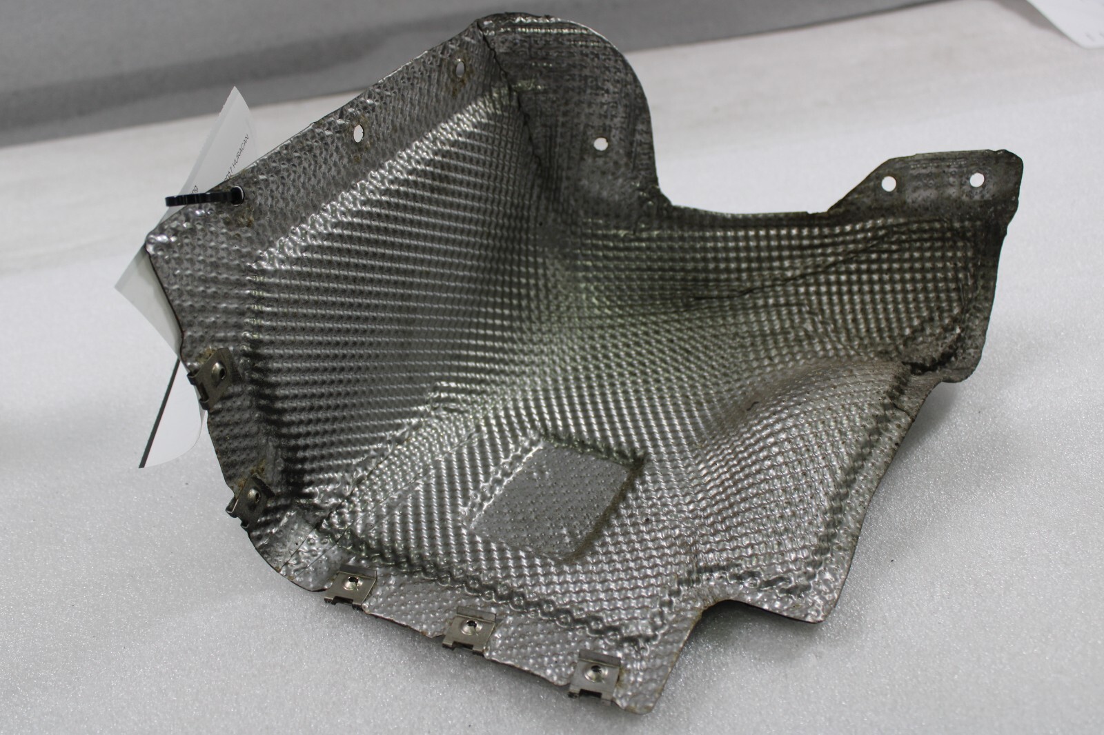 Lamborghini Huracan, LH, Left, Front Muffler Heat Shield, Used, P/N 4T0825715B
