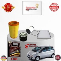 Inspektionskit Filter + ÖL Xfiat Geschenkidee 1.9 Mjtd 74KW 100CV Von 2004->