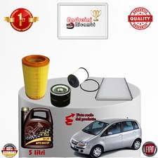 KIT TAGLIANDO FILTRI + OLIO FIAT IDEA 1.9 MJTD 74KW 100CV DAL 2004 -> 2012