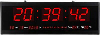 21.6 Inch Oversized LED Digital Wall Clock Large Display with