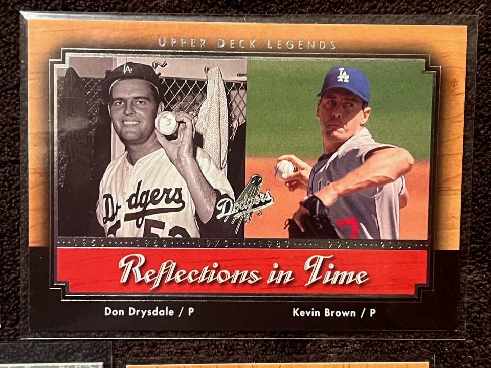 Lote HOF (7 cartas) Ruth, Mantle, Drysdale, Musial, Dawson etc. quase perfeito+ - Imagem 4 de 4