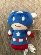Hallmark Itty Bittys Cpt. America 2014 Version Marvel Avengers Plush Toy NWT 