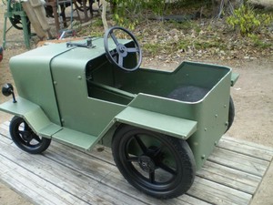 vintage jeep pedal car