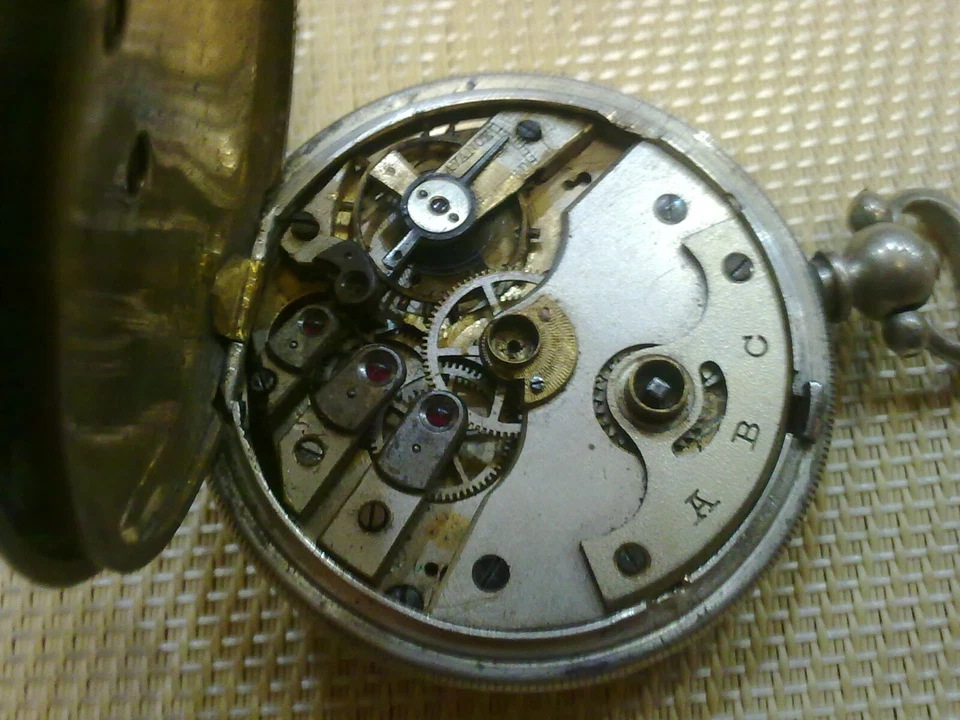 vintage antigue historically silvar  Ottoman pocket watch ABC - Image 3 of 4