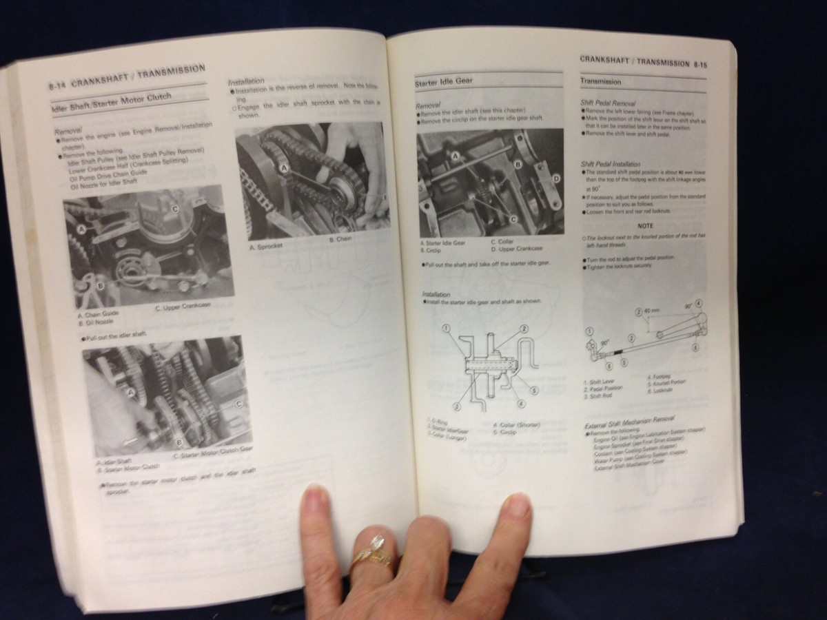 Kawasaki Ninja ZX-7 ZXR Motorcycle Service Manual 1988 1st edition
