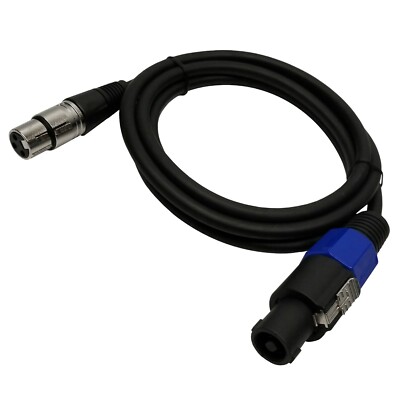 100ft Speakon Male To 3-Pin XLR Female Speaker Microphone Cable – 4-Pole To XLR – Unbranded-1034666