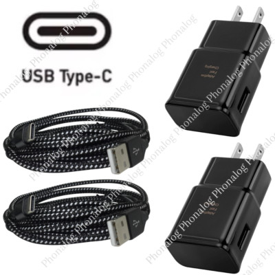 2 Pack For Samsung Galaxy S21 S20 A51 A14 A13 5G A12 Fast Charger & USB-C Cable