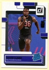 2022 Panini Donruss Football David Ojabo Rated Rookie card #370 Baltimore Ravens. rookie card picture