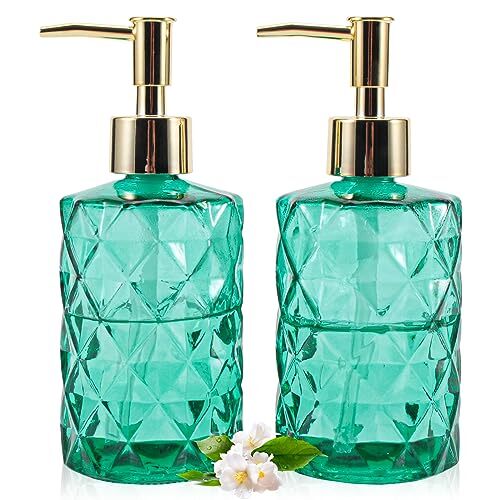 Soap Dispenser With Pumpsoap Dispenser With Diamond Pattern For Kitchen Countert-image