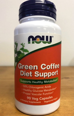 Now Green Coffee Diet Support 90 Capsules Supports Healthy Metabolism