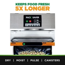 Pack Saver Vacuum Sealing Machine - Commercial Grade - Extra Wide - Dual Pump