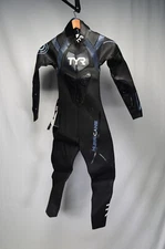 NWT TYR Hurricane Cat 2 Full Sleeve Wetsuit Black Blue Womens Small HCCOF6A