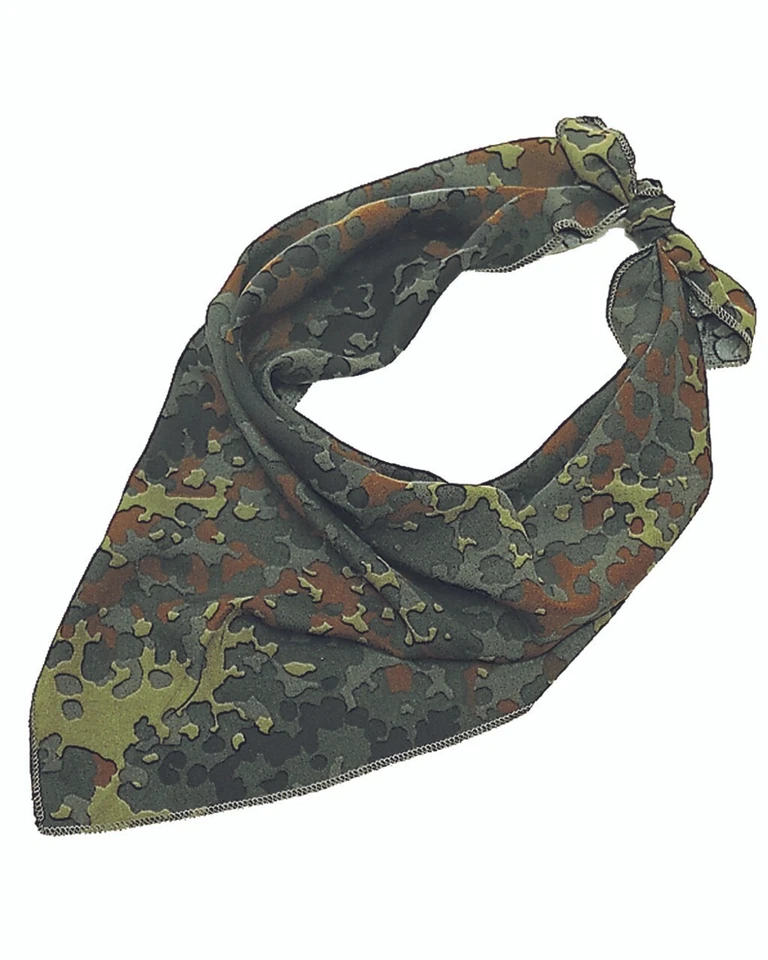 GERMAN MILITARY Genuine German Army Flecktarn Camo Bandana Camouflage Military Neckerchief Scarf