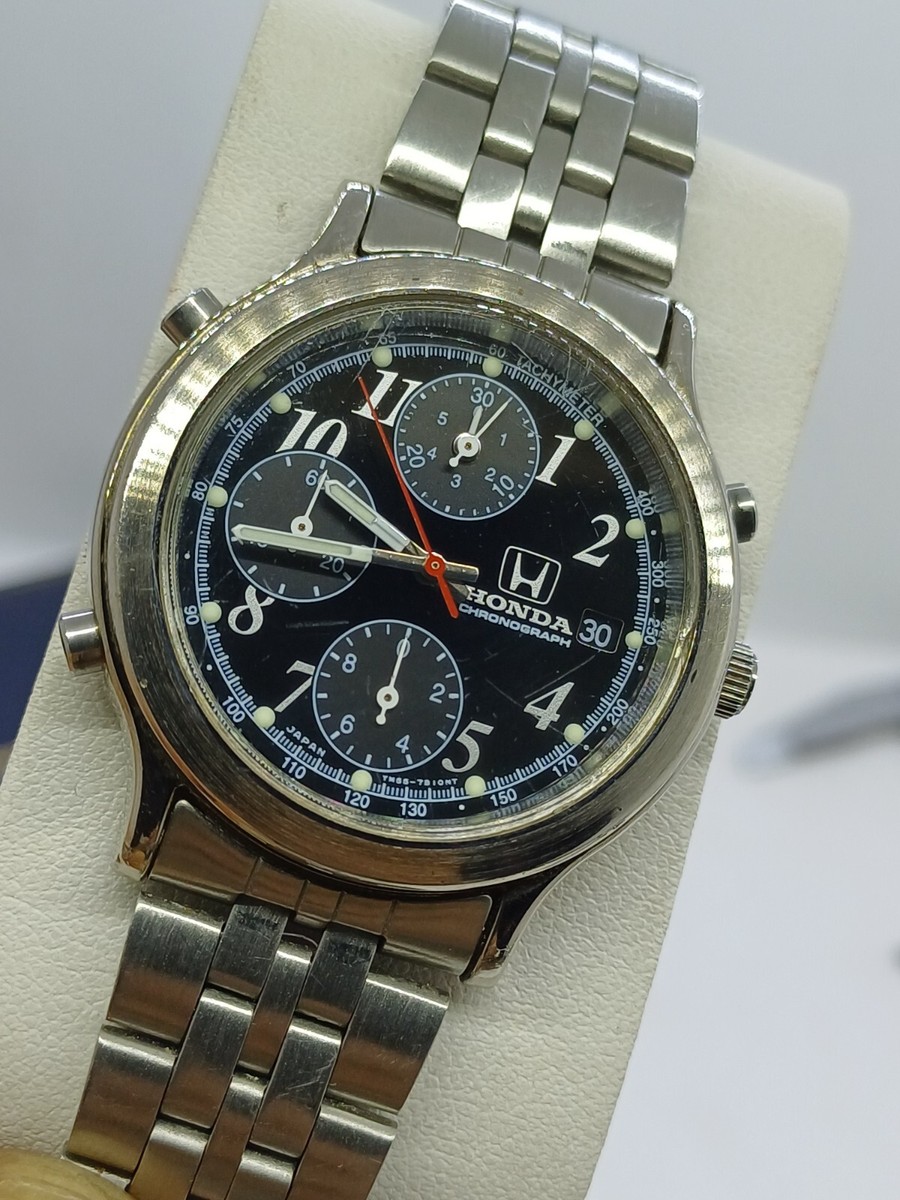 SEIKO HONDA COLLECTION YM55-7A90 CHRONOGRAPH WATCH MENS JAPAN 1985
