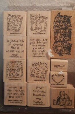 Stampin Up Quick and Cute Cat Rabbit Bunny Love Stamps Scrapbook