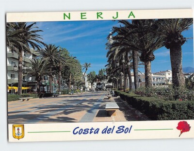 Postcard Promenade of the Balcon de Europa Nerja Costa Del Sol Spain