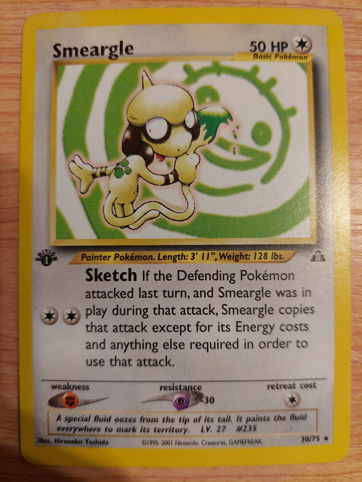 Smeargle - 30/75 (Neo Discovery) - Very Lightly Played VLP - Rare - 1st Edition