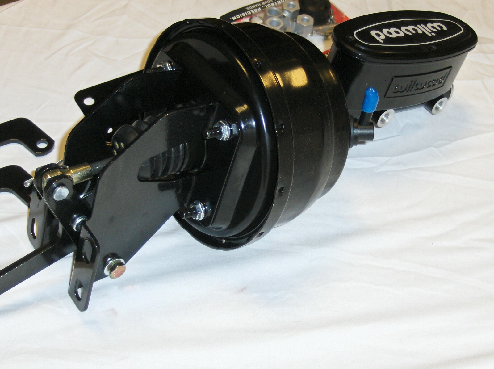 Black 7" Brake Booster Wilwood Master Cylinder + Bracket for Dodge A B