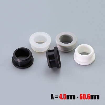 Assorted Silicone Rubber Grommets & Plugs - Snap-On, 18mm To 50.6mm, For Cable & Hole Protection