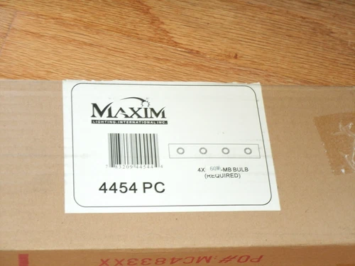 Maxim Lighting 4454PC Essentials 4 Light Bathroom Light In Polished Chrome - NIB - Picture 3 of 3