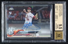 2018 Topps Chrome Rookie Auto Jack Flaherty #RA-JF BGS 9.5 GEM MINT Auto 0t2