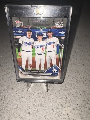 2025 Topps Now Tokyo Series Dodgers Shohei Ohtani Yoshinobu Yamamoto Roki Sasaki