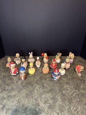 Lot 17 EggBert- Egg Bert & Friends Figurines Includes Hanging Display Box