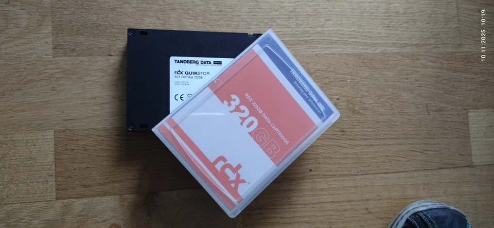 6x Tandberg Data RDX 320GB Data Cartridge 8536-RDX; RDX Quickstore; geprüft - Bild 3 von 3