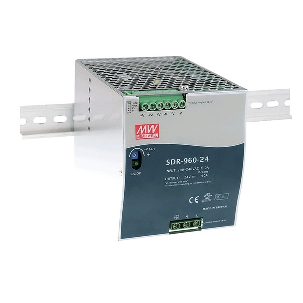 Schaltnetzteil 24V 40A 960W FüR Din-Schiene SDR-960-24 Mw Mean Well-image