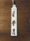 Vintage Bookmark w/ Tassel, Floral Pattern, Israel Travel Theme, Multicolor — photo 2