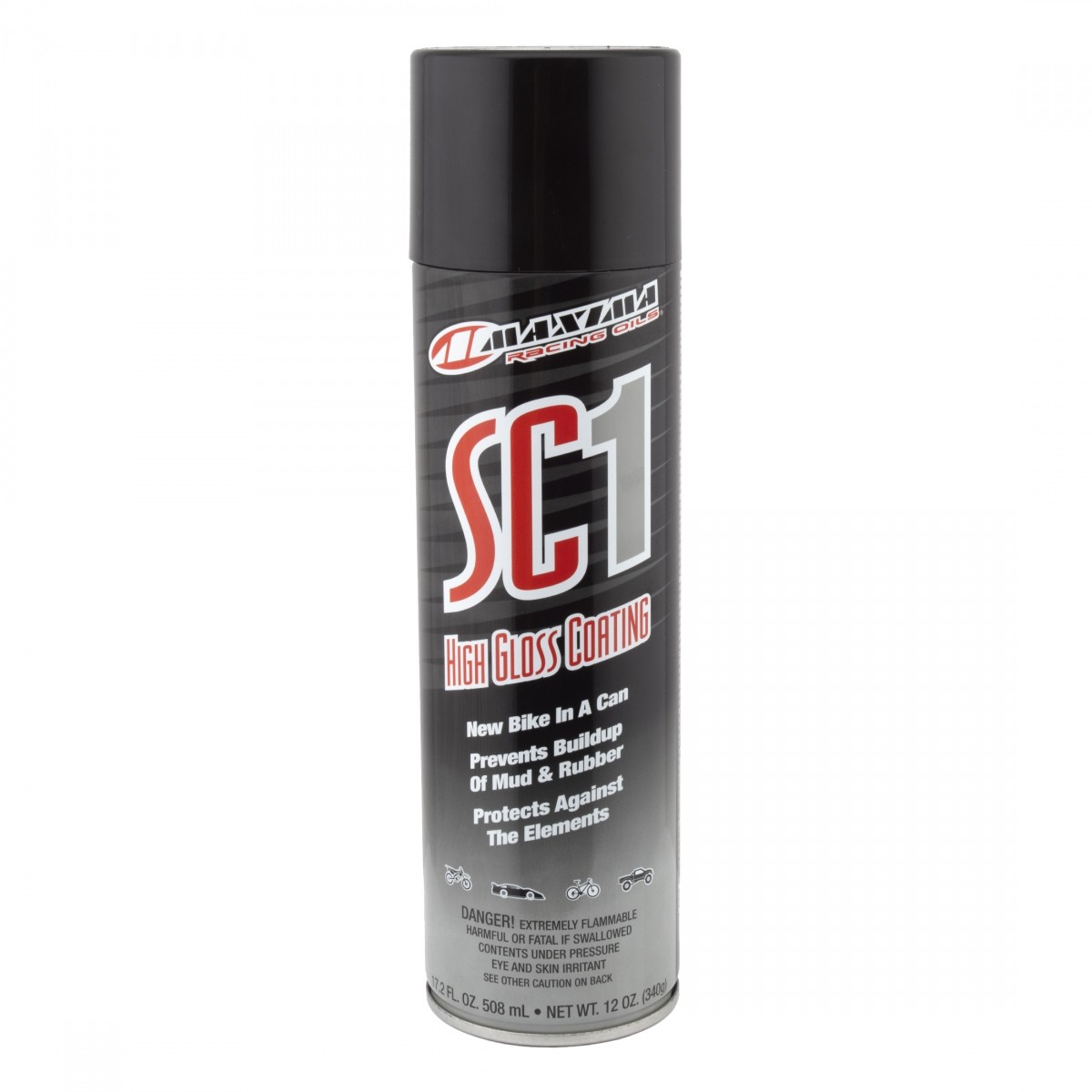 Аэрозоль Maxima Racing Oil SC1 Clear Coat, 17,2 унции - Глянцевый защитный слой -