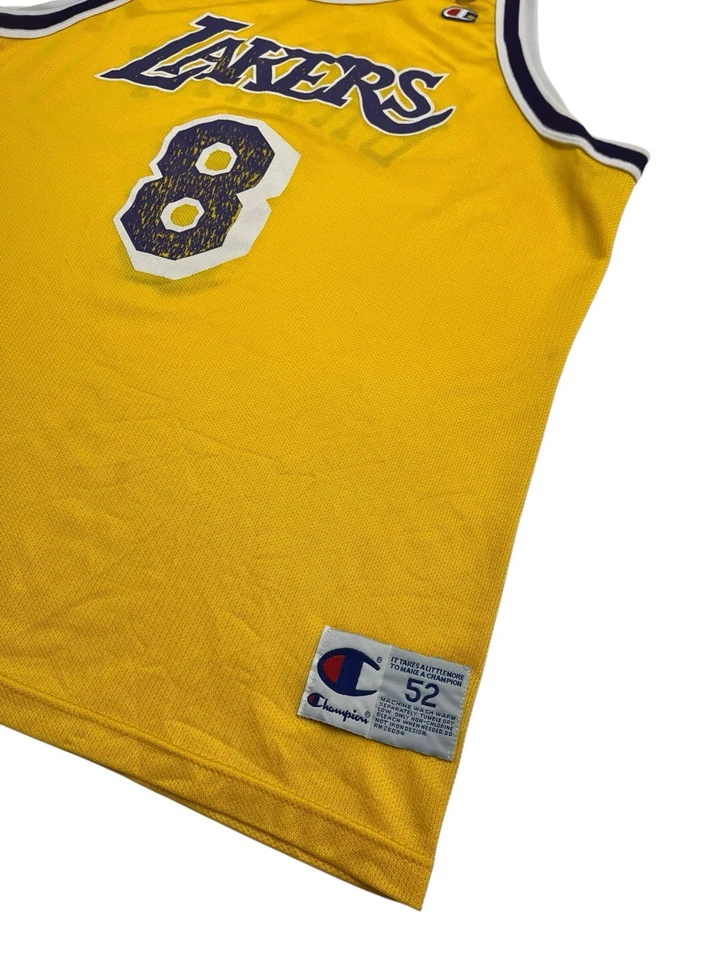 Vintage 90s Champion Kobe Bryant 8 Los Angeles Lakers Jersey size 52 - Image 2 of 4