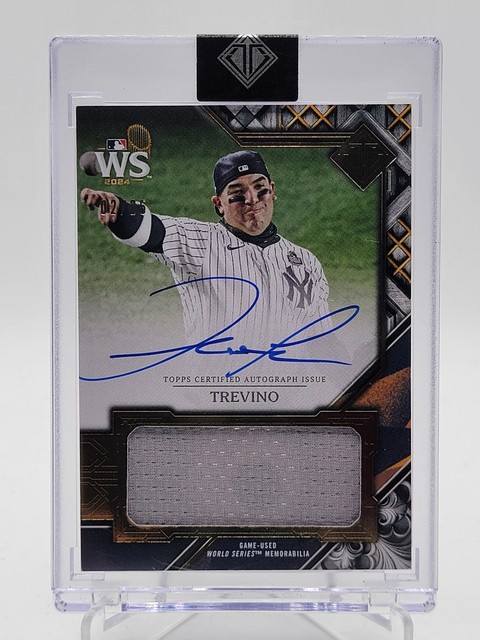JOSE TREVINO 2025 TOPPS TRANSCENDENT WORLD SERIES PATCH AUTO /25 Q1940