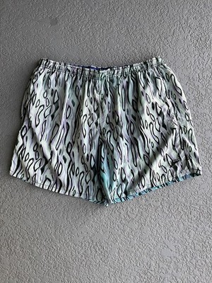 Vintage 90s Speedo Abstract Swim Trunks Men s Size XL Retro Teal Purple