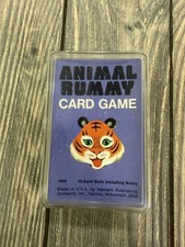 Vintage Animal Rummy Card Game Western Publishing 4908 45-Card Deck Complete