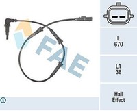 NEU - FAE 78314 Sensor, Raddrehzahl FüR Dacia Renault