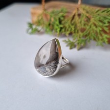 Crazy Lace Agate Gemstone Ring 925 Sterling Silver Free Shipping Ring PG6817